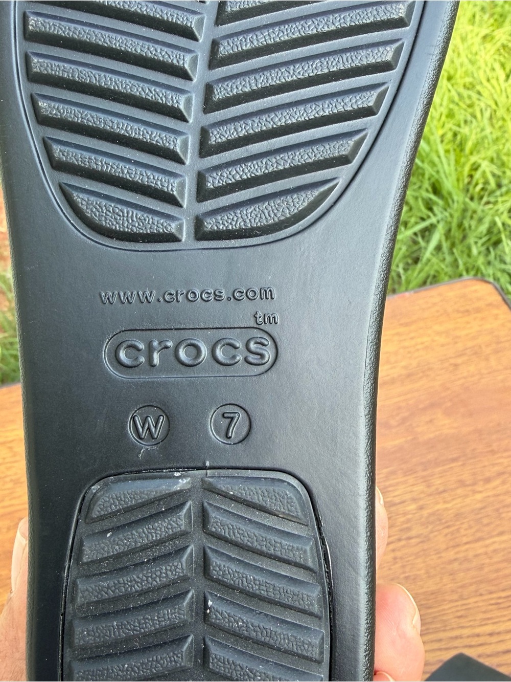 Crocs LiteRide Brooklyn Flip Flops Women 7 Black Platform Comfort Sandals - Picture 6 of 8
